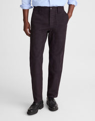 Relaxed Straight Workwear Pants BLACK COAL
