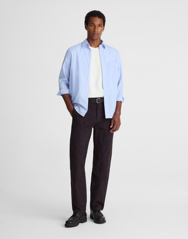 Relaxed Straight Workwear Pants BLACK COAL