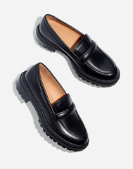 The Bradley Lugsole Loafer in Leather TRUE BLACK