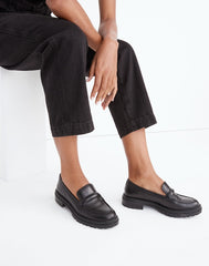 The Bradley Lugsole Loafer in Leather TRUE BLACK