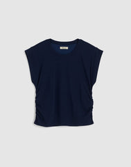 Side-Cinch Muscle Tee MIDNIGHT NAVY