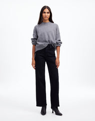 The Tall Perfect Vintage Wide-Leg Jean in Rinse Wash BLACK RINSE WASH