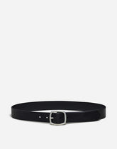 Leather Center-Bar Belt TRUE BLACK
