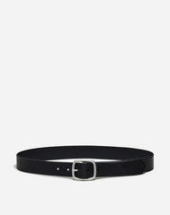 Leather Center-Bar Belt TRUE BLACK
