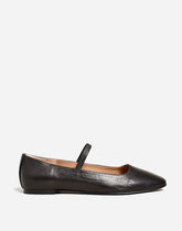 The Greta Mary Jane Flat TRUE BLACK