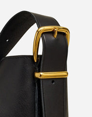 The Essential Bucket Tote in Leather TRUE BLACK