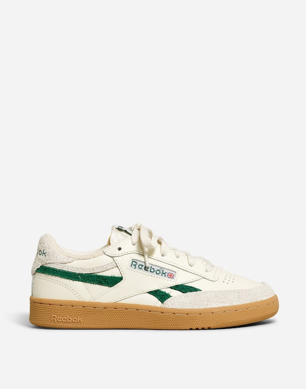 Madewell x Reebok® Unisex Club C Revenge Sneakers CHALK DARK GREEN