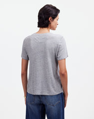 Premium Standard 01. The Heathered Shrunken Tee HTHR GREY