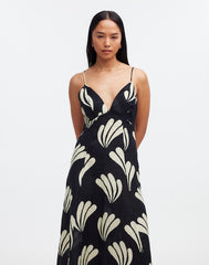 Zulu & Zephyr Palm Linen Dress PALM