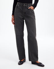 The Darted Barrel-Leg Jean in Olenda Wash OLENDA WASH