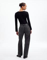 The Darted Barrel-Leg Jean in Olenda Wash OLENDA WASH
