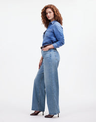 The Petite Curvy Perfect Vintage Wide-Leg Jean in Enmore Wash ENMORE WASH