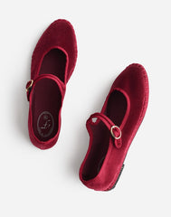Flabelus Lucrecia Mary Janes BURGUNDY