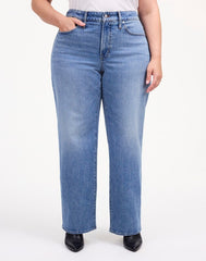 The Plus Perfect Vintage Wide-Leg Jean in Enmore Wash ENMORE WASH