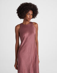 Sleeveless Maxi Dress BURNT SOIL