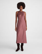 Sleeveless Maxi Dress BURNT SOIL