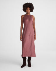 Sleeveless Maxi Dress BURNT SOIL