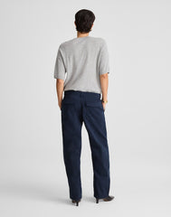 Darted Barrel-Leg Pants CLASSIC NAVY