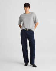 Darted Barrel-Leg Pants CLASSIC NAVY