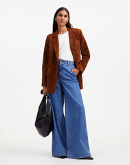 The Kline Blazer in Suede SOFT MAHOGANY