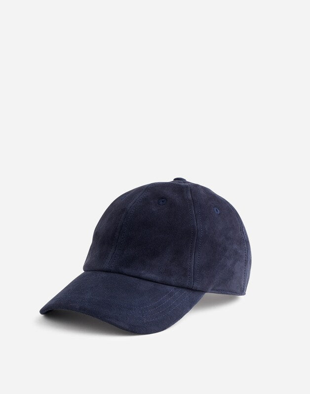 Suede Baseball Hat DEEP INDIGO