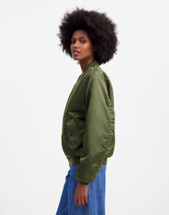 Madewell x Alpha Industries MA-1 Flight Jacket HERITAGE OLIVE