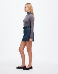 Denim Mini Skirt in Hodgeman Wash HODGEMAN WASH