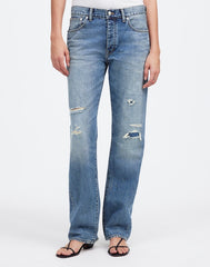 Madewell x Kaihara Denim Dean Easy Straight Jean in Greenburg Wash GREENBURGH WASH