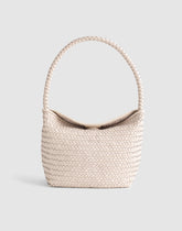 The Signature Woven Shoulder Bag VINTAGE MUSLIN