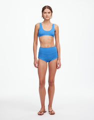 Zulu & Zephyr Dress Ocean Blue Textured Crop Bralette OCEAN BLUE