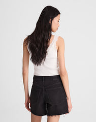 The Perfect Vintage Mid-Length Jean Short CATALANI WASH