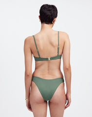Zulu & Zephyr Eucalyptus Textured Balconette Bikini Top EUCALYPTUS