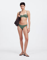 Zulu & Zephyr Eucalyptus Textured Balconette Bikini Top EUCALYPTUS