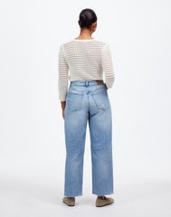 The Curvy Perfect Vintage Wide-Leg Crop Jean in Hallstead Wash HALLSTEAD WASH