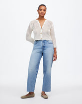 The Curvy Perfect Vintage Wide-Leg Crop Jean in Hallstead Wash HALLSTEAD WASH