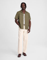 Camp Collar Short-Sleeve Shirt in Everyday Twill PRESSED SAGE