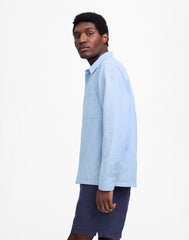 Button-Up Shirt in Cotton-Linen Blend NEWBRIDGE STRIPE
