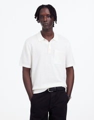 Pointelle Stitch Sweater Polo SALT