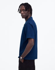 Indigo-Dyed Camp Collar Shirt INDIGO