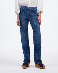 The Dean Easy Straight Jean in Bandana DARK NAVY