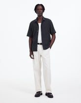 Textured Camp Collar Shirt DEEP INDIGO