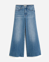 Plus Flared Wide-Leg Crop Jeans in Oneida Wash ONEIDA WASH