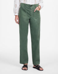 The Taper-Leg Utility Pant in Garment-Dyed Twill GREEN