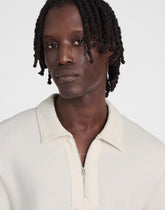 Quarter-Zip Pique Polo Shirt LIGHTHOUSE