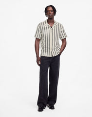 The Textured Knit Camp-Collar Shirt VINTAGE IVORY