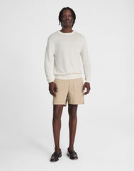 Crewneck Sweater in Lightweight Cotton-Linen Blend SALT