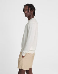 Crewneck Sweater in Lightweight Cotton-Linen Blend SALT