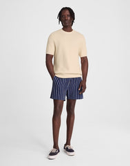 Zig-Zag Stitch Sweater Tee PARCHMENT