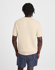 Zig-Zag Stitch Sweater Tee PARCHMENT