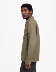 Work Shirt in Cotton-Linen Blend PRESSED SAGE